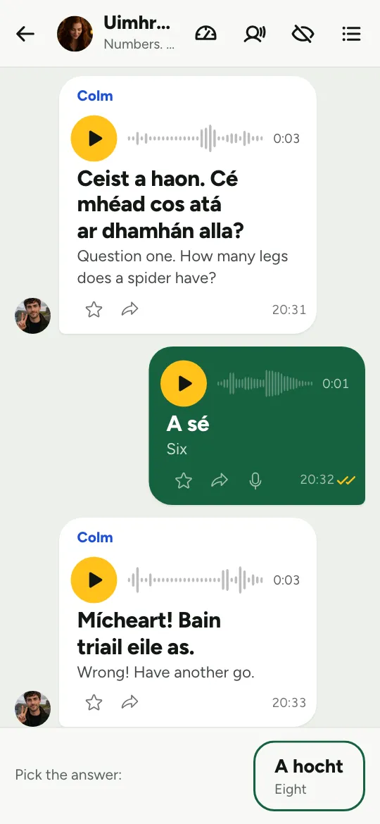 Béarla go Gaeilge - the pub quiz, where Colm says the answer was wrong