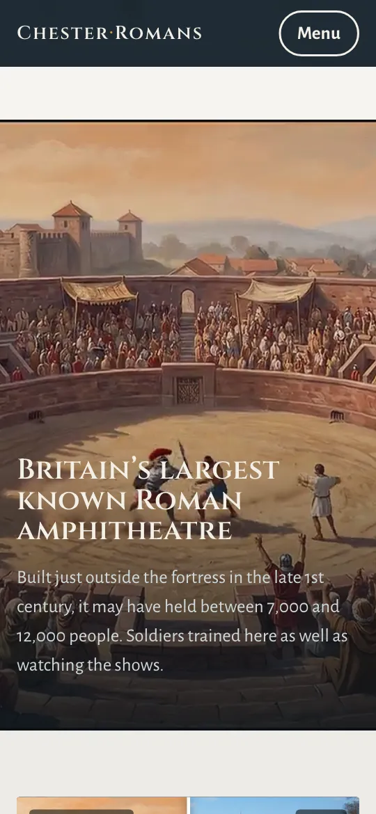 Chester Romans - a painting of a show in the amphitheatre