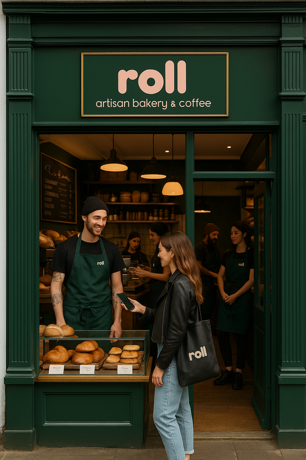 Roll counter display